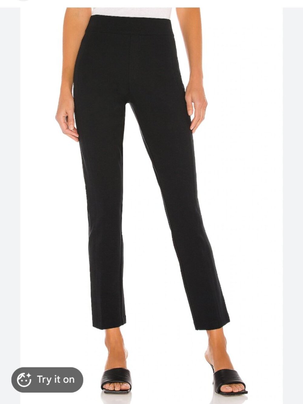 Spanx Size M Medium Perfect Pant Straight Leg Black